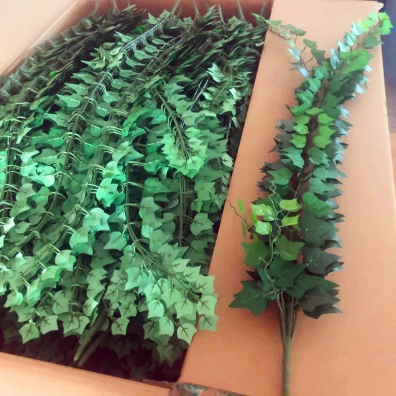 120cm Artificial wall hanging plants high simulated foliage leaves silk-screen plastic fabric quality goods