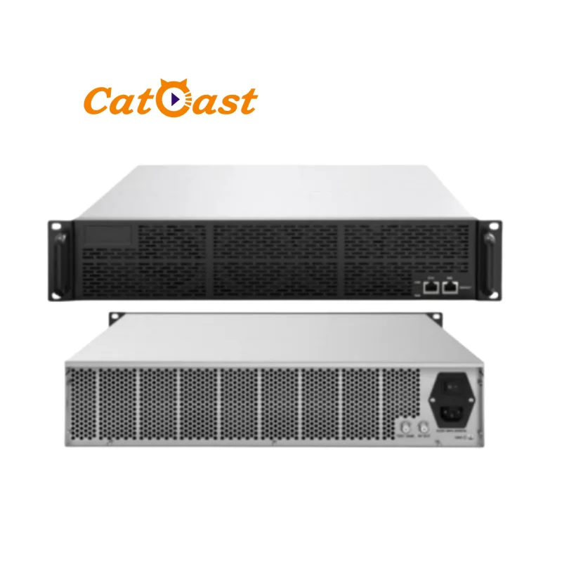 rf modulator 32/48/64 optional tv channels IP to Analog Agile Modulator high density IP analog NTSC PAL RF mudulador