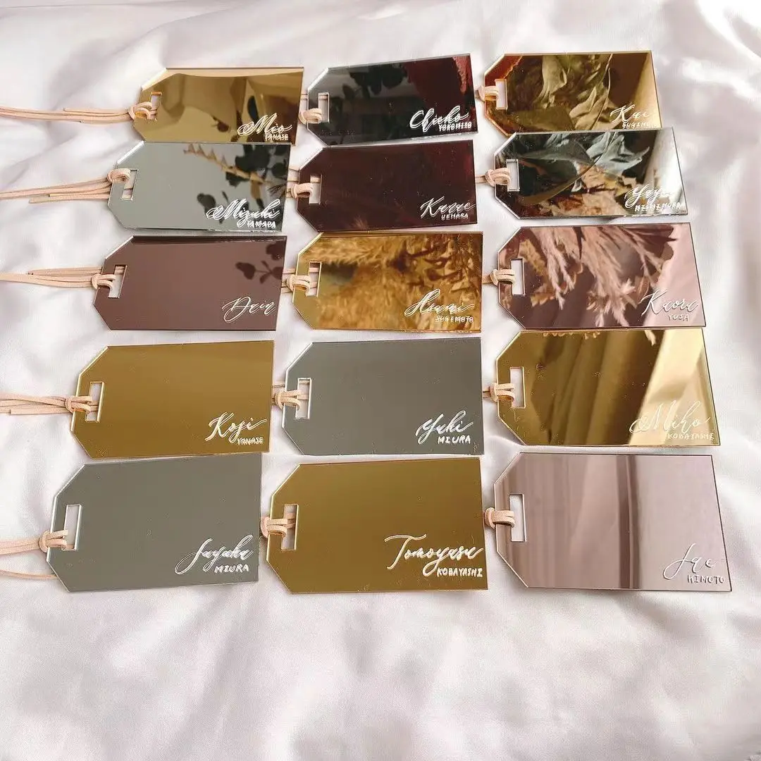 Acrylic Tags for Party Favors Gifts Chocolates Bonbonniere Candles Baptism Birthday Engagement wedding kitchen tea Baby shower