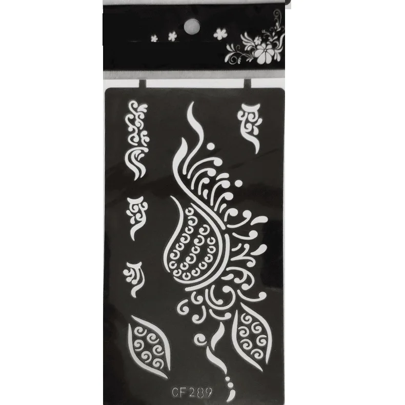 Kotbs 4 Sheets Temporary Tattoo Stencils, 32pcs Animal Patterns Henna Tattoo Stencil Kit