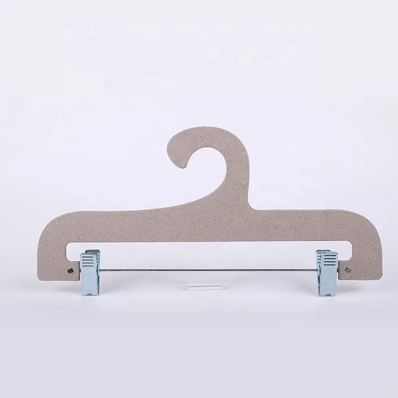 China manufacturer Wholesale price custom cardboard paper pants skirt display bulk hanger with metal clip