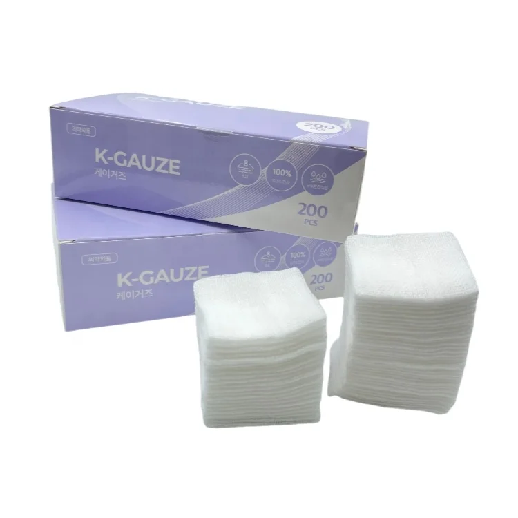 Customized gauze swabs gauze sponges  korea dental gauze 2'x2'-8p