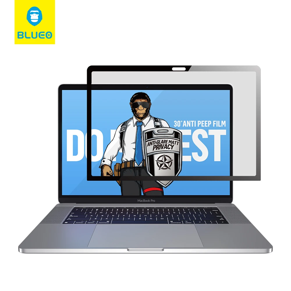 Blueo Anti-scratch Laptop Screen Protector Anti Spy Privacy PET Solf Film for Macbook Pro 16 inch 13 inch Mac book Air