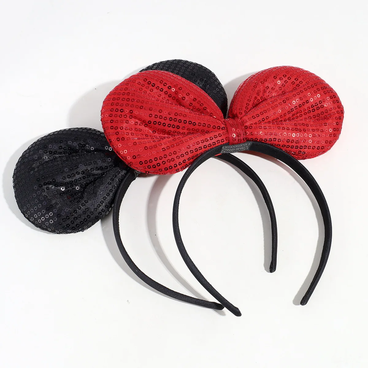 Full sequins cute mouse headband sequined bow hair accessories children lovely cartoon mouse ears hair band for girls