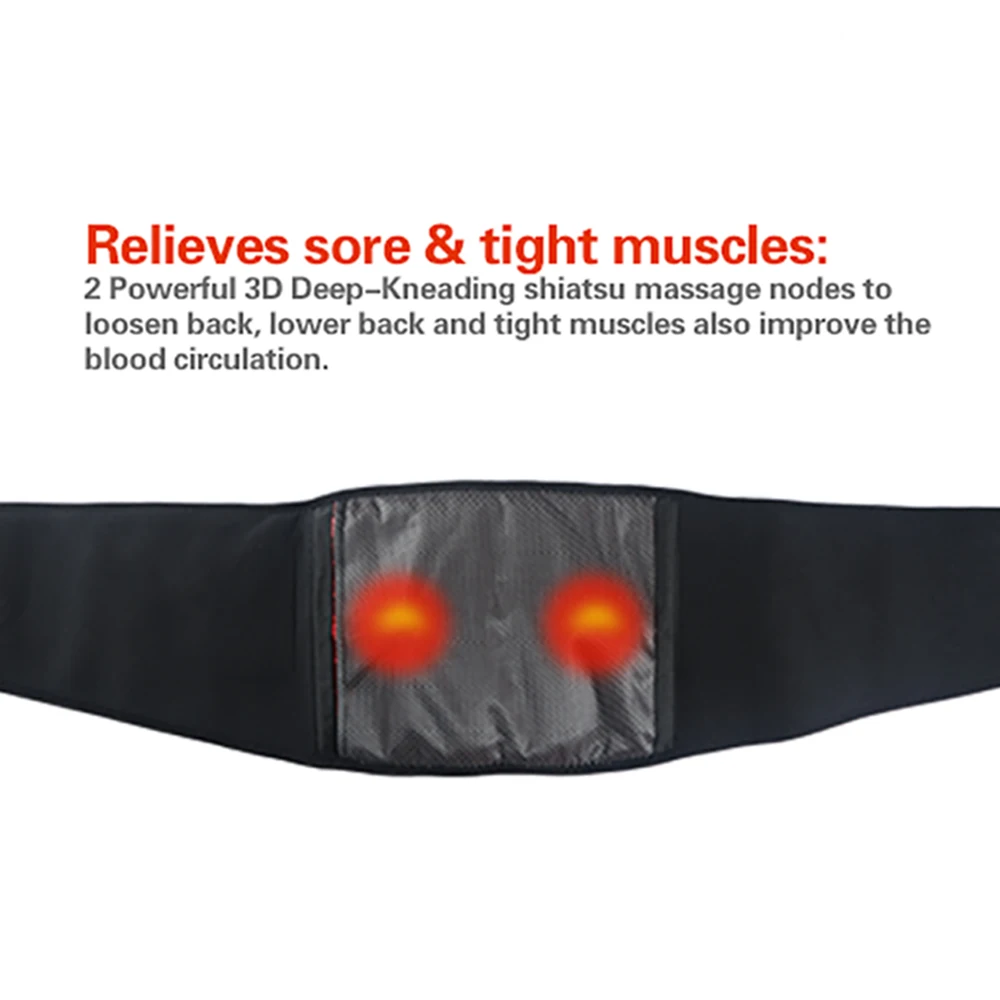 newest Sunmas slimming belt heat function vibrator back pain massager belt