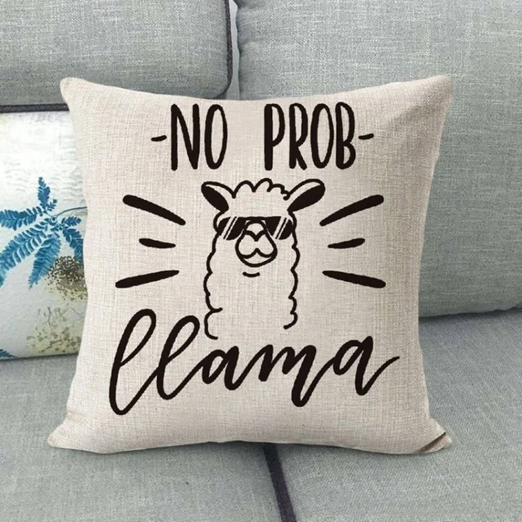 CVS BSCI Wholesale soft 45x45cm customized printing decorative outdoor linen car seat cushion pillow cover for sofa