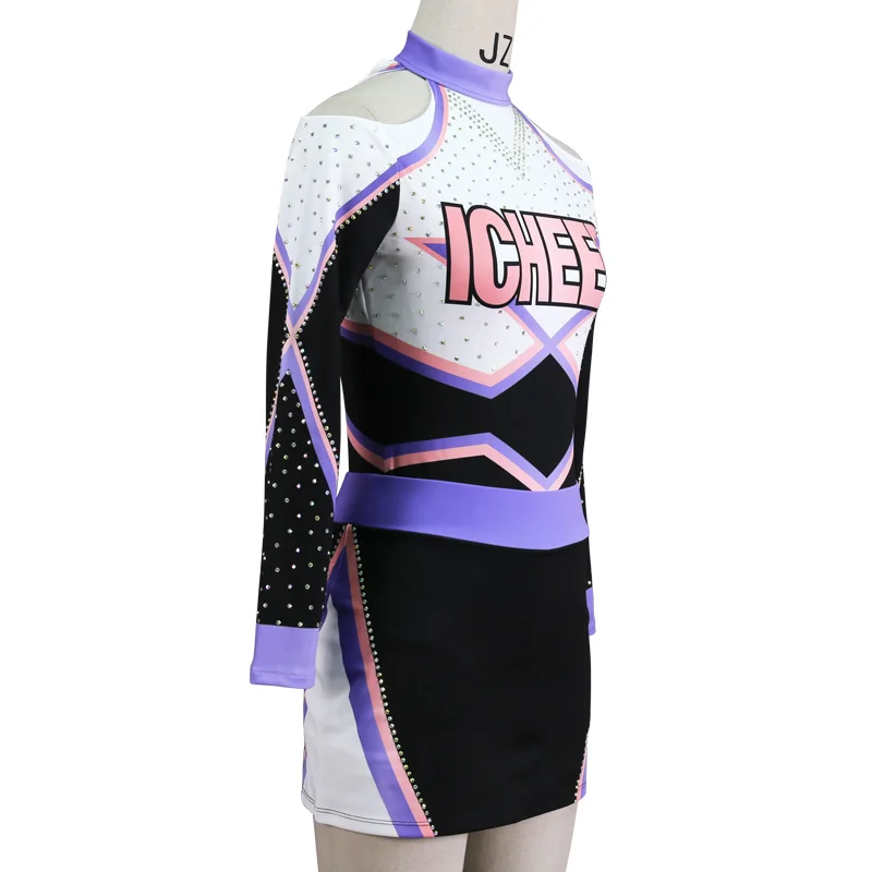 Latest Long Sleeve Adult Rockstar Cheerleading Uniforms Cheerleading Uniform Allstars Rockstar Adult Cheerleader Outfit