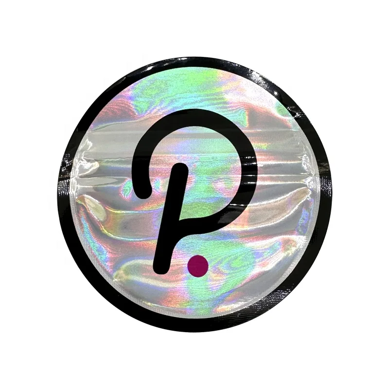 Free Shipping 100 pcs 1g Mylar Bags Holographic Round Shape Zipper Bag Smell Proof Zip lock Pouch Small Bags Card Party Props