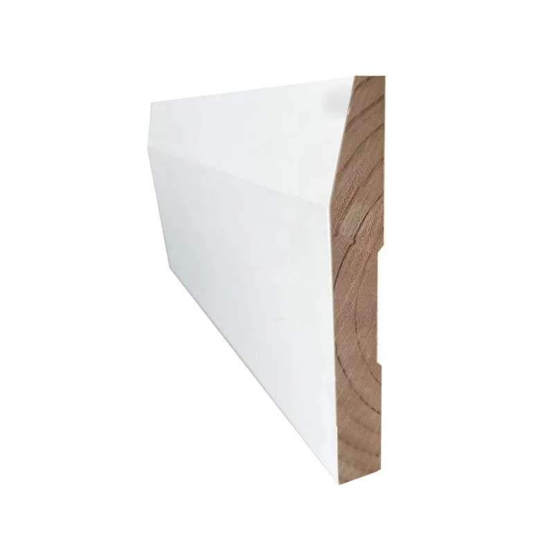 USA Simple Design MDF Moulding White Primed Trims Baseboard High Quality Decorative White Primed Moulding