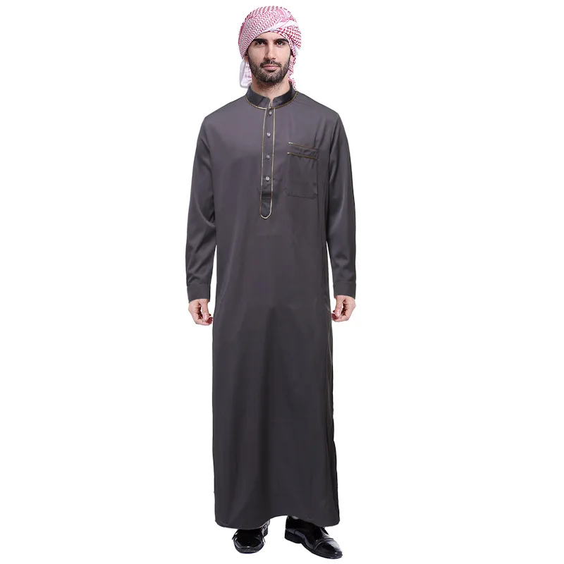 2022 Wholesale Muslim Dress Muslim Abaya Dubai Islamic Thobe for Men Ramadan muslim dress