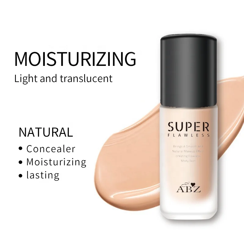 ABZ Moisturizer Base Liquid Foundation Makeup Foundation Cream Moisturizing Full Cover Oil Free Foundation