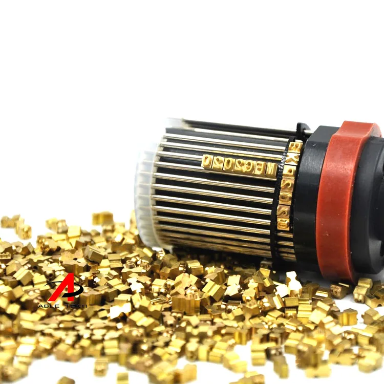 brass letters for hot stamping 3mm 3.5mm 6.8mm coding printer date machine font brass hot stamping letters