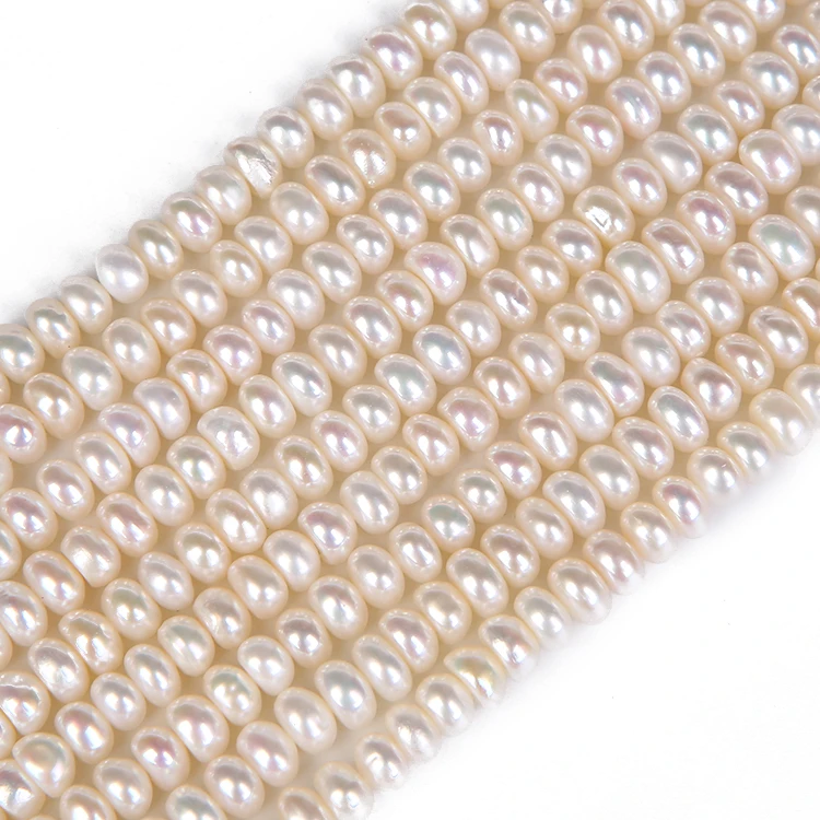 New Style Cultured Button Freshwater Pearl Strand Loose Pearls For Jewelry Making