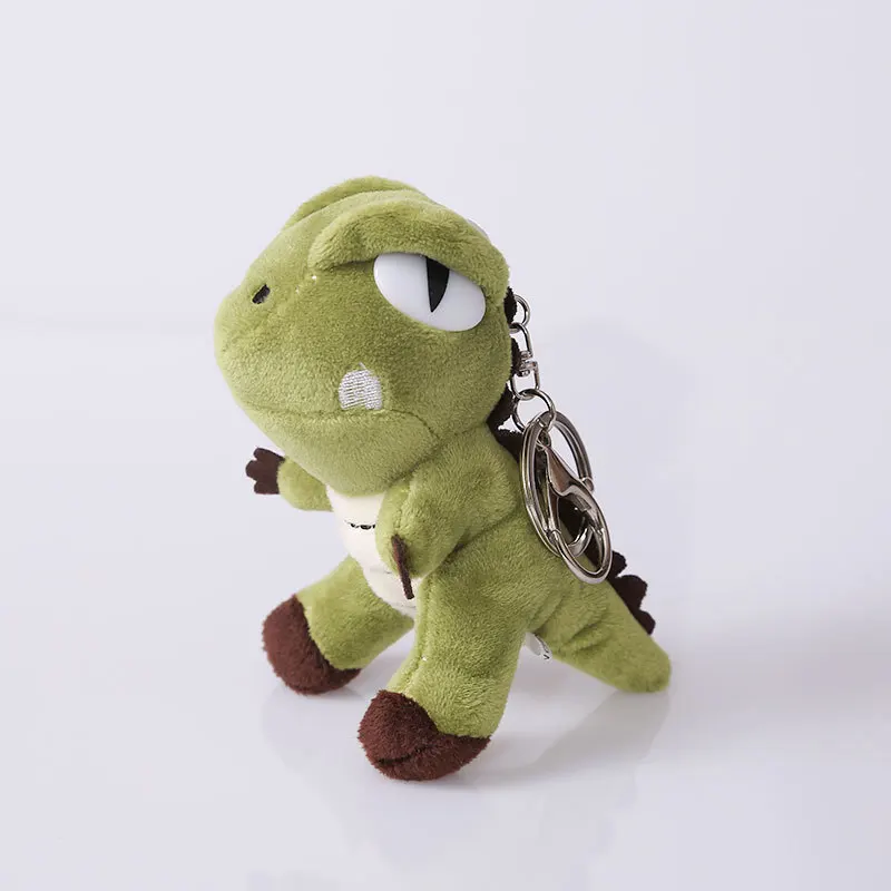 M290 Ins Cute Wang Chenyi The same small dinosaur key chain pendant doll 4-inch T-Rex buck tooth plush toy keychain