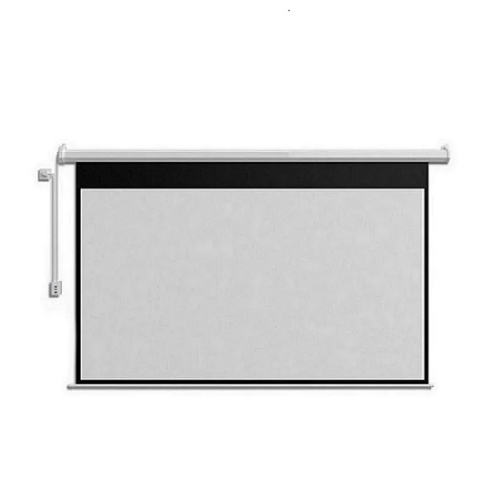 High Quality Electric White fiber Projection Screen 84 Inch 4:3 Motorized Remote control automatic lifting Projector Screen