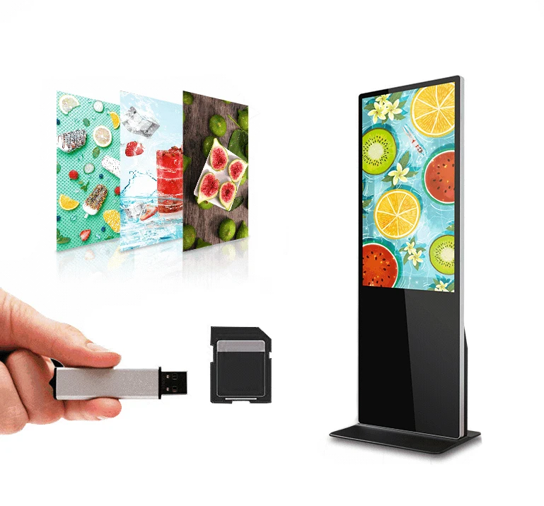High Quality Indoor Floor Standing Advertising Machine Advertising Kiosk Stand Alone Digital Advertising For Shopping Malls