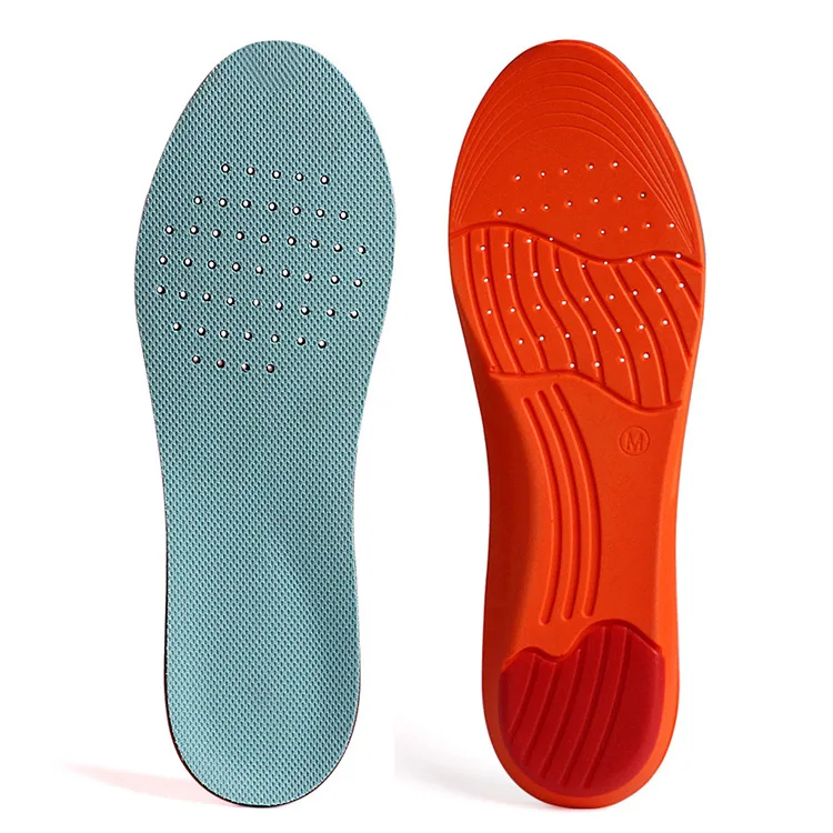 Soft Magnetic Massage Men's And Women's Sports Comfortable Breathable Foot Shock Pu Shoes Insole