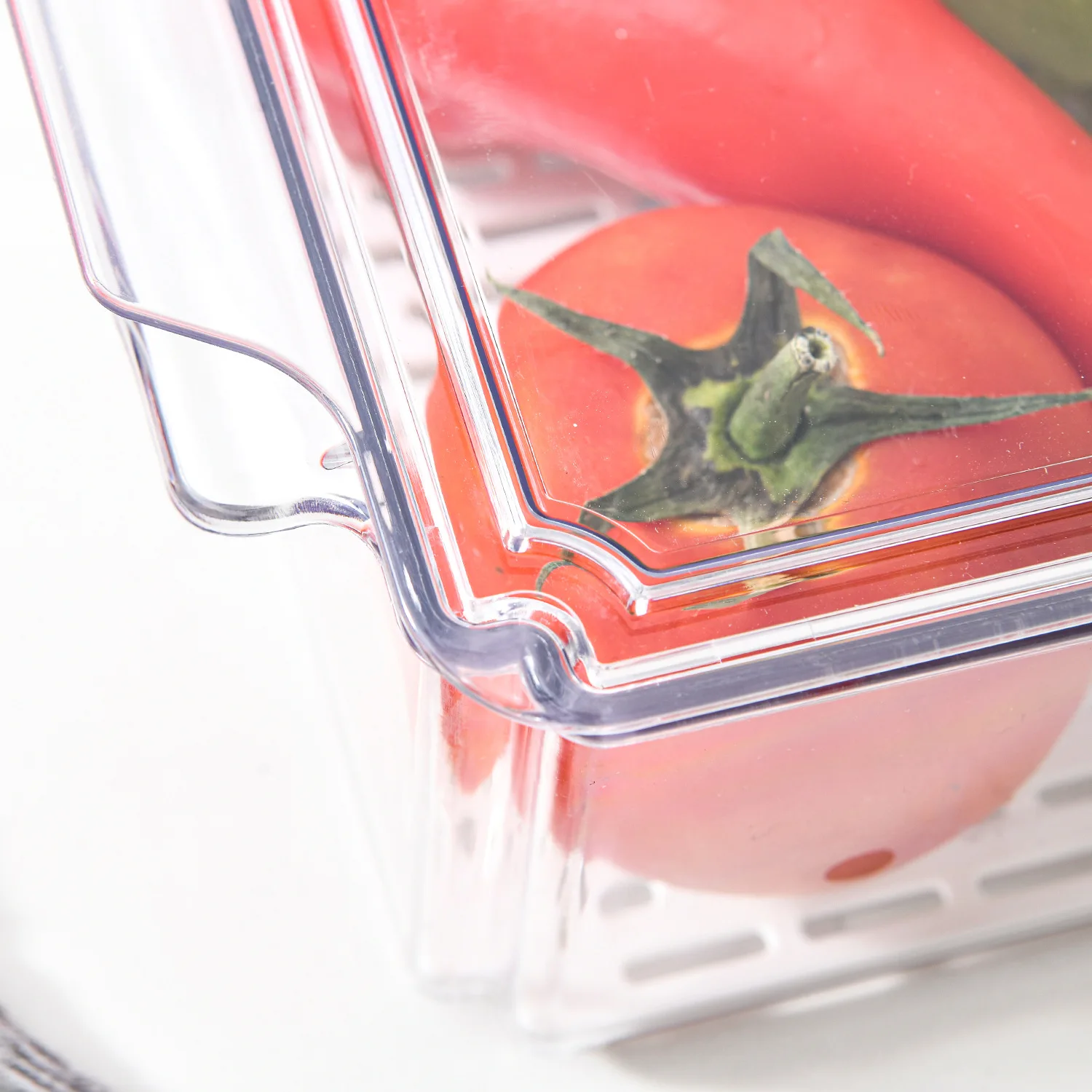 Fridge Organizer with Lid Set of 7 Stackable Plastic Organizer Bins Storage Containers for Refrigerator