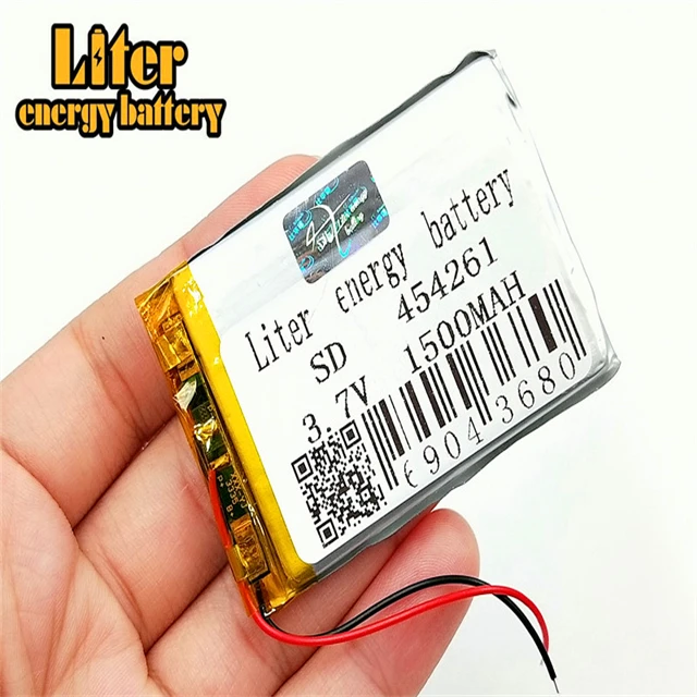 454261 перезаряжаемый литий-полимерный аккумулятор 3,7 в 1500 мАч 4,2 в 1 Ач литий-полимерный аккумулятор