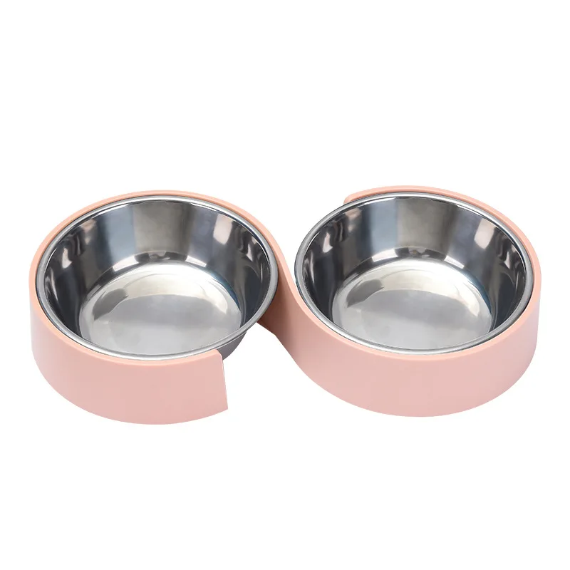 Durable Personalized Stainless Steel Drinking Tableware Cat Food Container Pet Feeder Dog Bowl