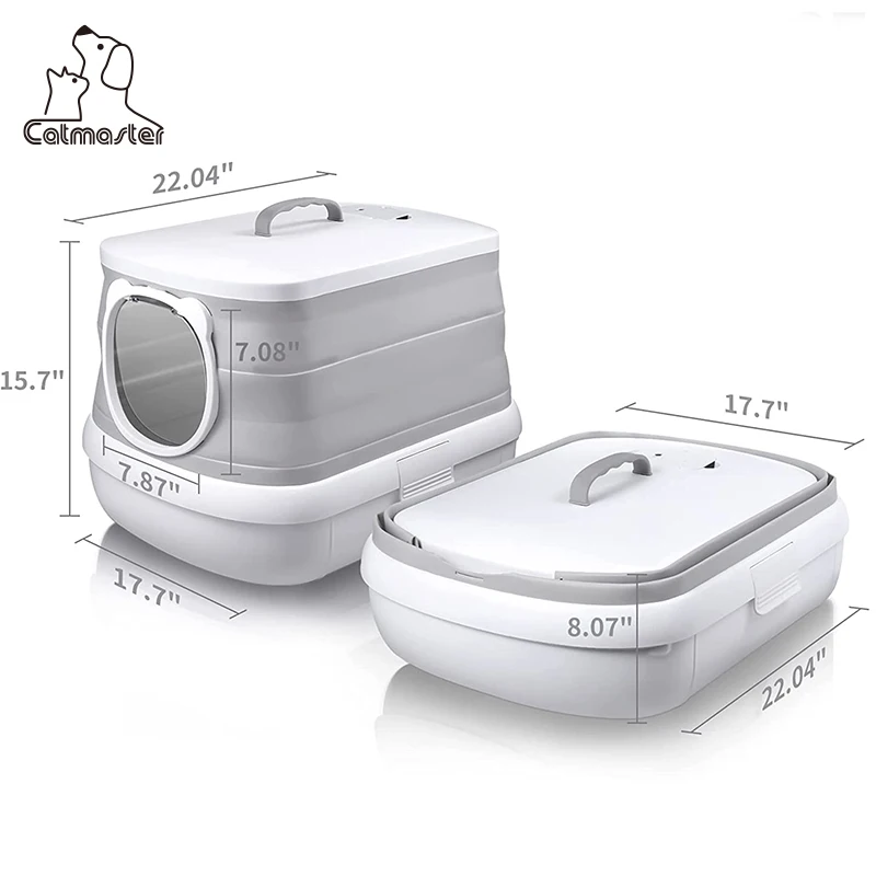 Outdoor Plastic Cat Cat Easy Cleaning Shallow Tread Sand Leakage Cat Litter Box