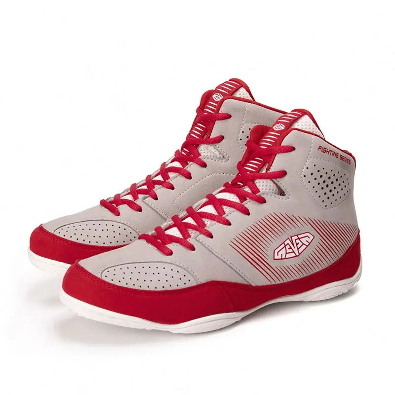 High PU upper Rubber out sole athletic Wrestling man shoe hard wearing breathable shoes