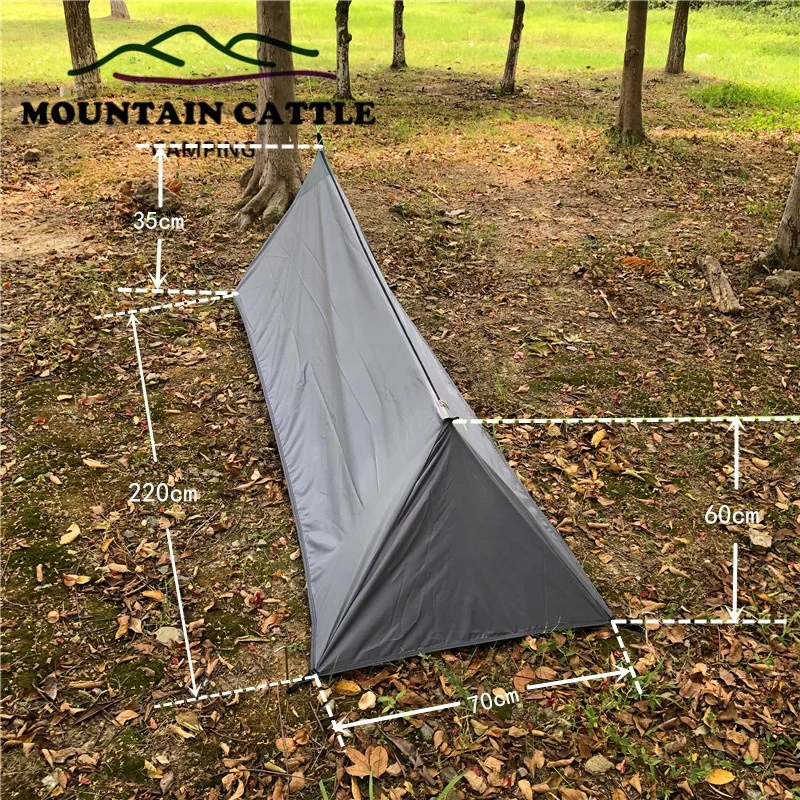 Hot Selling 2023 New Rodless Pocket Small Light Tarp Bivvy Tent For Bushcraft Hiking