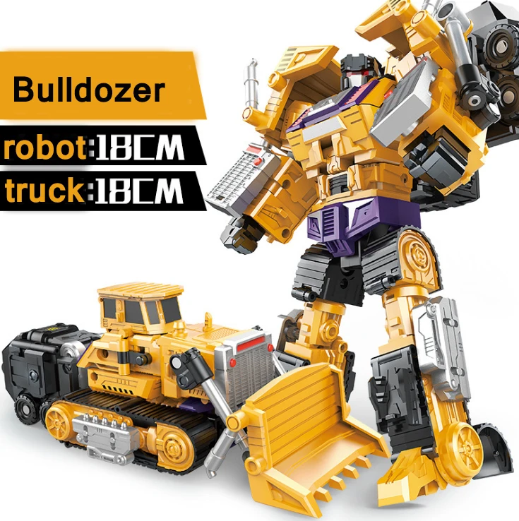Plastic Diecas Transform Robot Toy Deformable Engineering Car Transformation Educational Gift For Kids