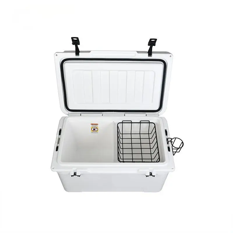 Factory ODM 62L Insulated Cooler Box PE Material Thermal Retaining Rotomolded Cold Food Storage