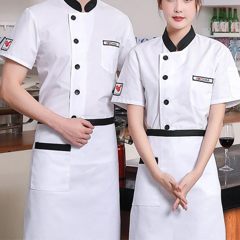 
Custom Good Quality Design Italian Fabric Kitchen Chef Uniform 