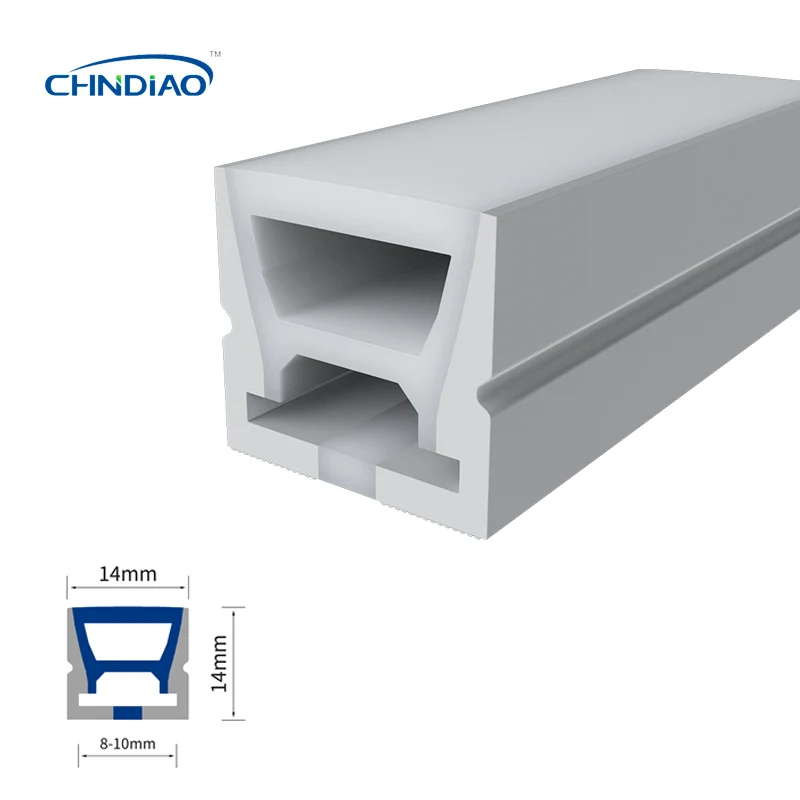 IP68 12v outdoor 10 mm 25 mm neon tube profile sleeve cover led flex light tube