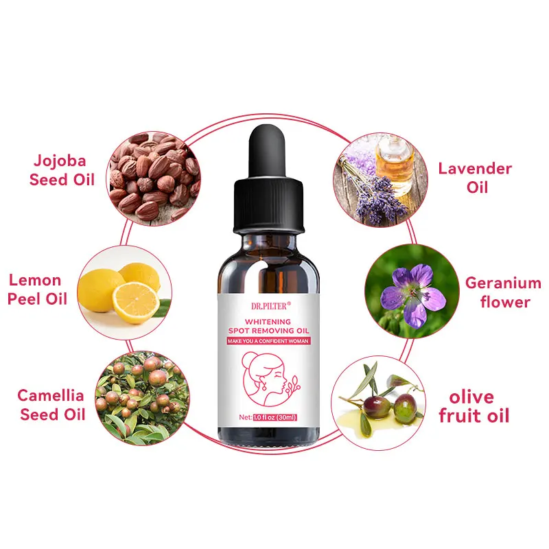 OEM/ODM Organic Whitening Body Facial Skin Care Anti-aging Brightening Anti-Wrinkle Repair Essential Oil Freckle-Removing