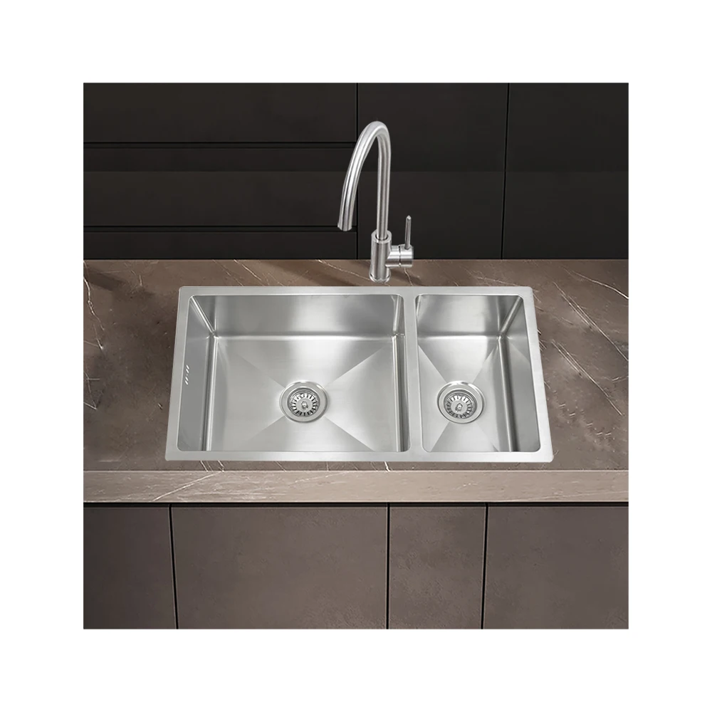 Tiktok SS кухонная раковина черная нано-стальная 304 коммерческая из нержавеющей стали