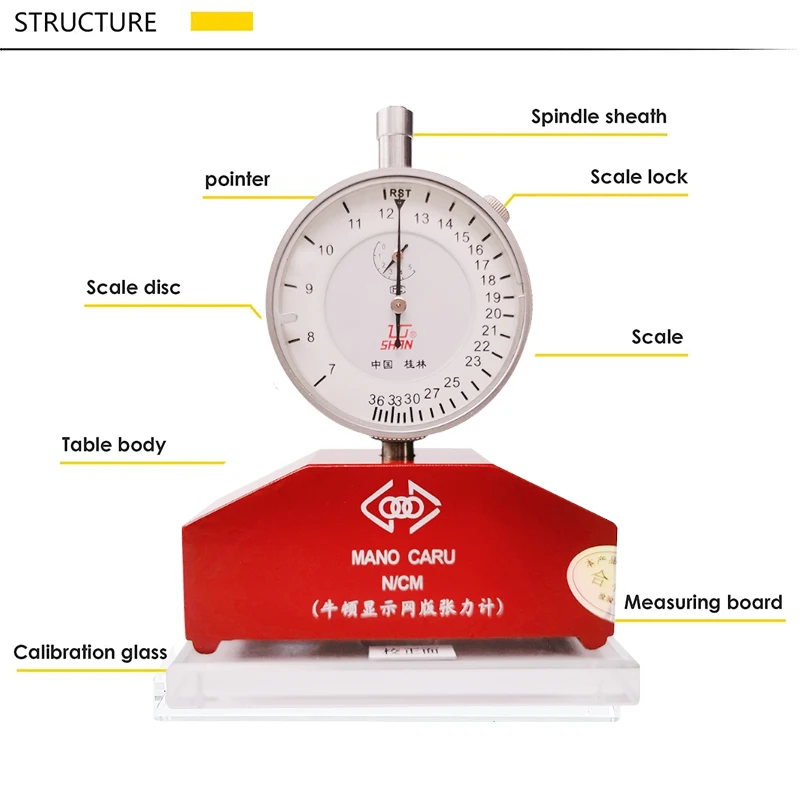 Belt tension meter silk screen printing mesh tension meter gauge measurement tool in silk print 7-50N