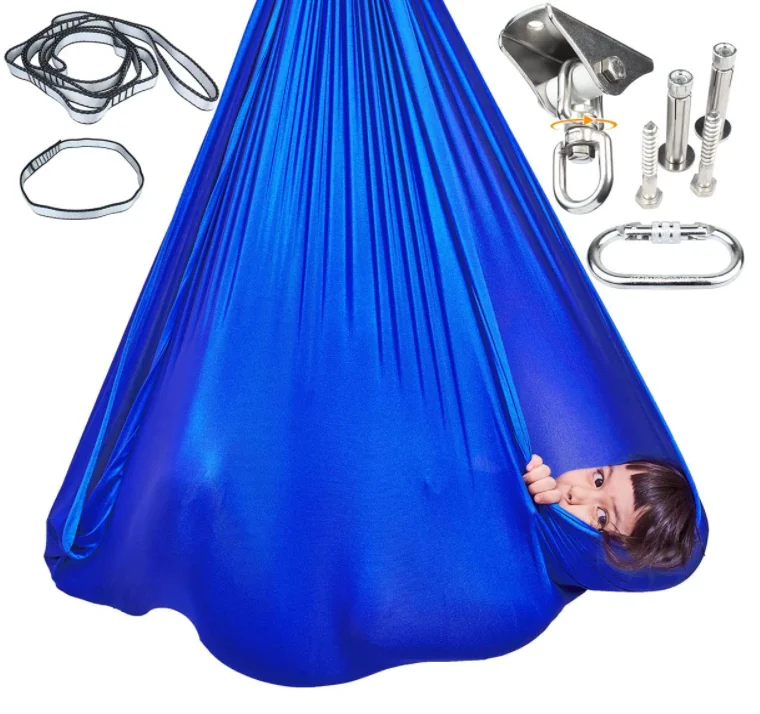 Autism And Sensory Integration Special Needs Indoor Customized Logo Elastic Sensory Swing Kid For Calms And Comforts