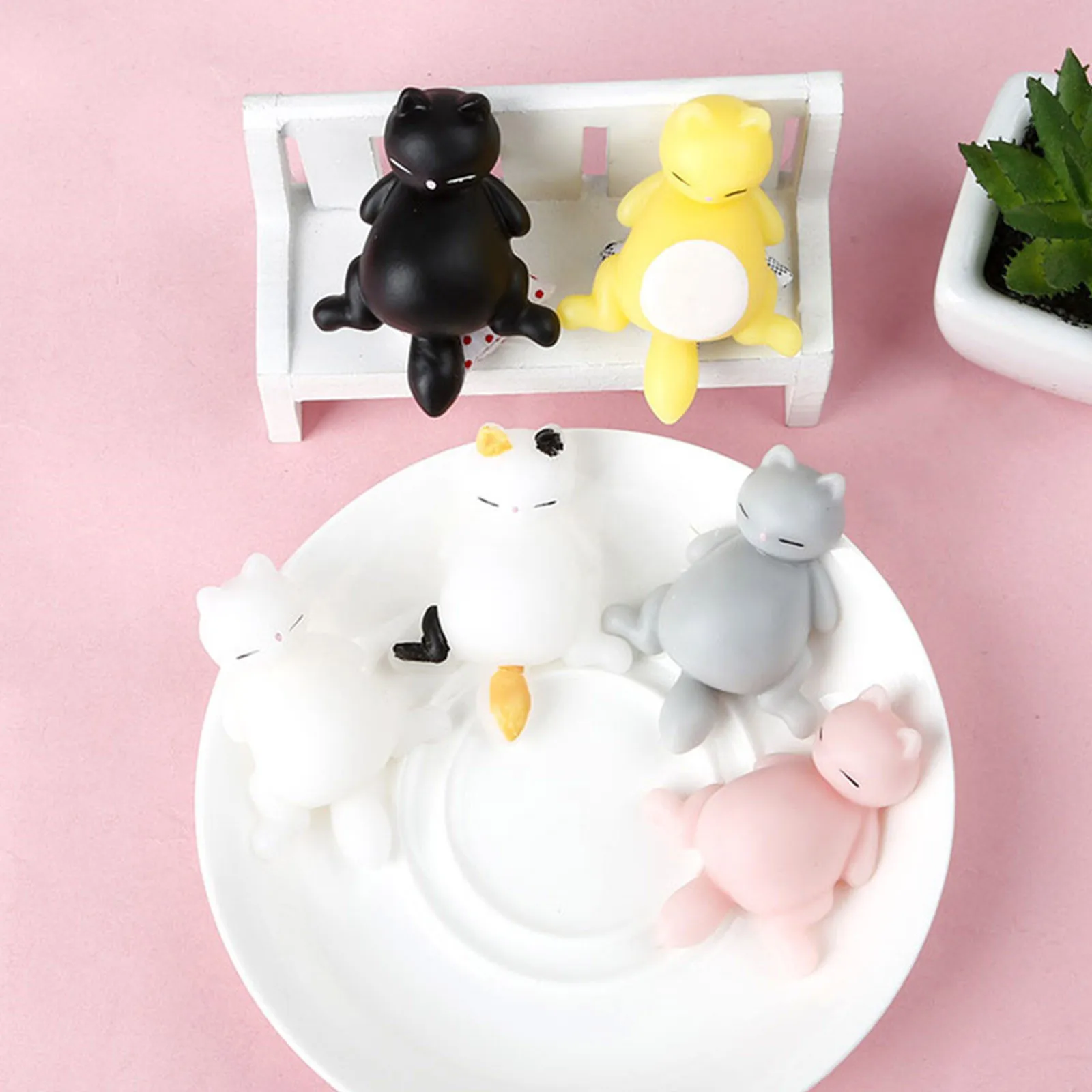 Рождество Хэллоуин День святого Валентина подарки антистресс Kawai Санта животные кошка мочи сжимаемая игрушка-антистресс рождественские игрушки