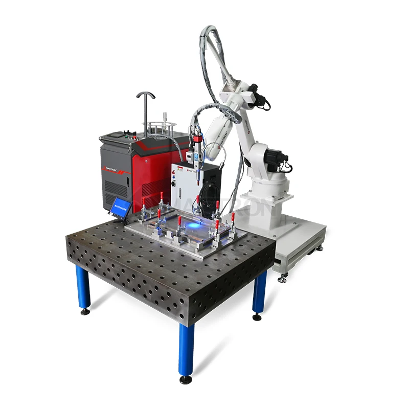 Robotic Arm Fiber Optic Welder Channel Autoparts Laser Welding Machine