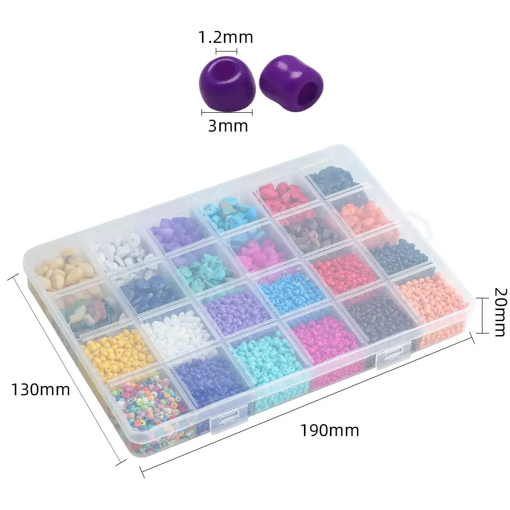 Wholesale Various Styles Of Natural Stone Gravel Loose Beads 3 Mm Glass Seed Bead Necklace Ceramic Beads For Jewelry Making