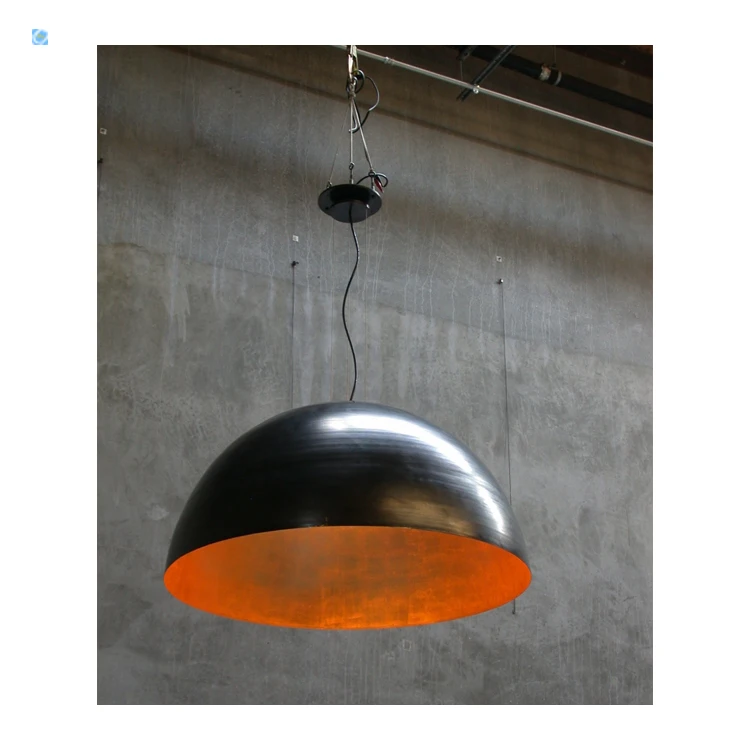 Hemispherical Metal Sphere  Lamp Lights Decoration Stainless Steel Half Ball with hole