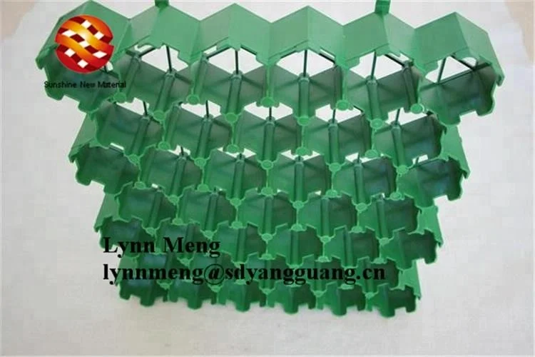 plastic grass lawn honeycomb gravel stabilizer driveway paving grid