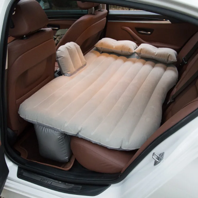 Hot Sale Soft Comfortable PVC Flocking Travel Air Inflatable Car Bed Mattress