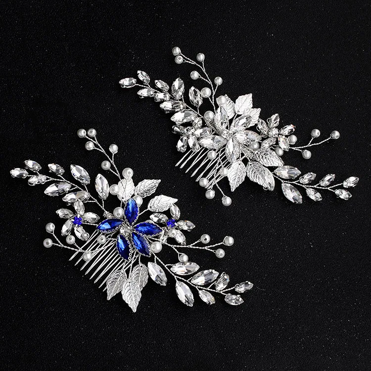 Гребень для волос ручной работы со стразами свадебные головные уборы аксессуары с кристаллами женские украшения