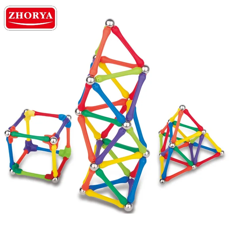 Zhorya 70 шт. 3D DIY Различные Формы Детская Веселая с магнитной застёжкой строительные блоки игрушки