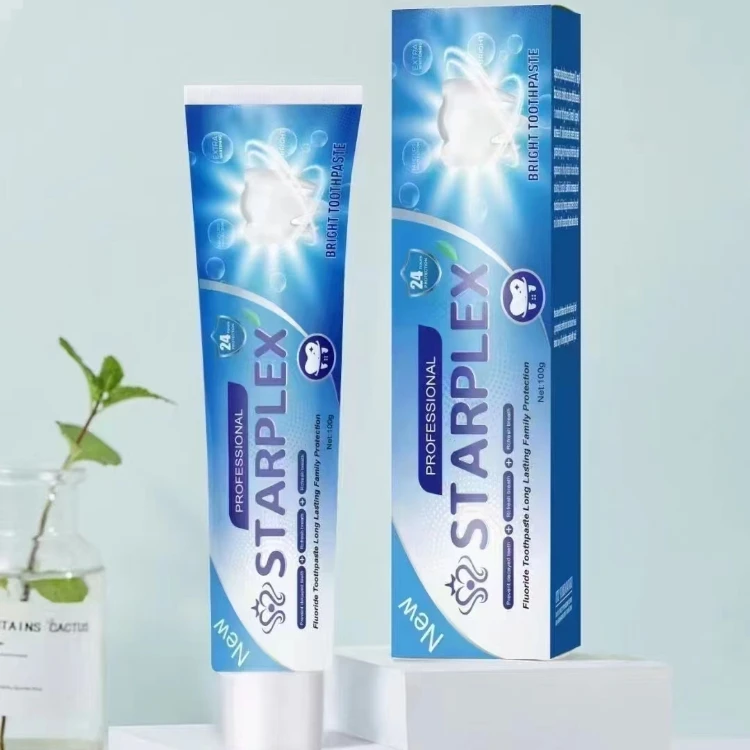 Starplex Fluoride Herbal Salt Toothpaste Brightening for Adults Whitening Dental Care for Home Use