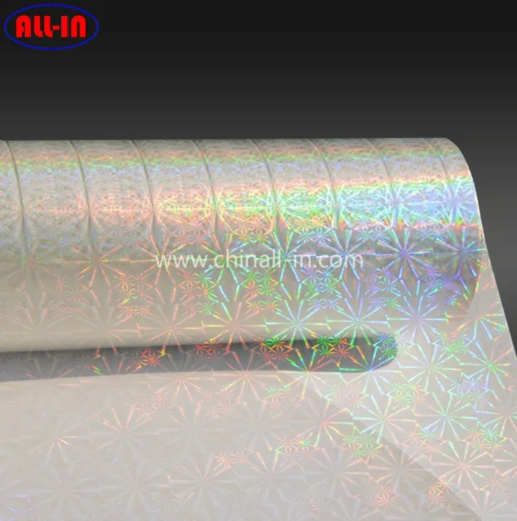 Paper printing cast & cure heat transfer film high quality transparent holographic printing material UV