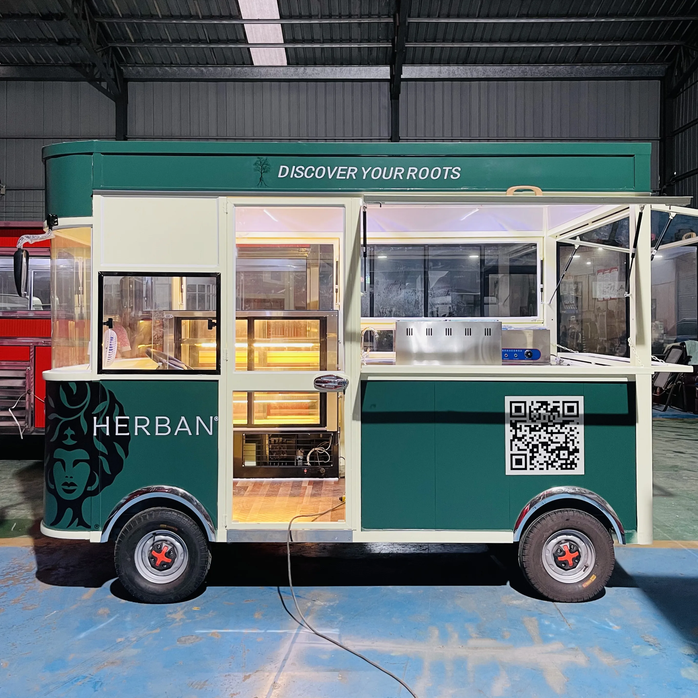 Factory outlet electric mobile Fried Chicken Combo Cola Beverage drink coffee ice cream milk tea food  snack truck boutique cart