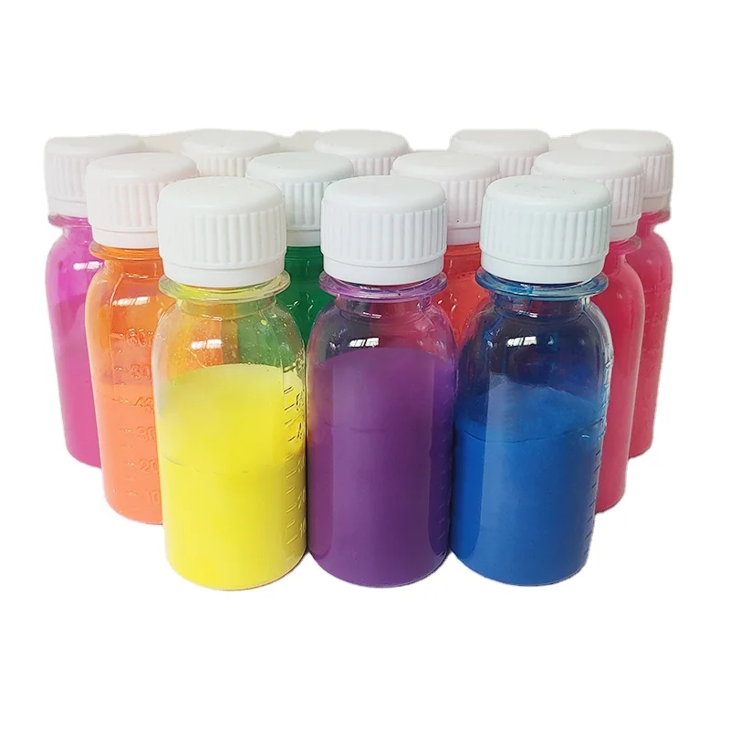 12 Colors Heat-resistant Water-based Fluorescent Liquid Paste For Water-based Ink/Paint Neon Pigment