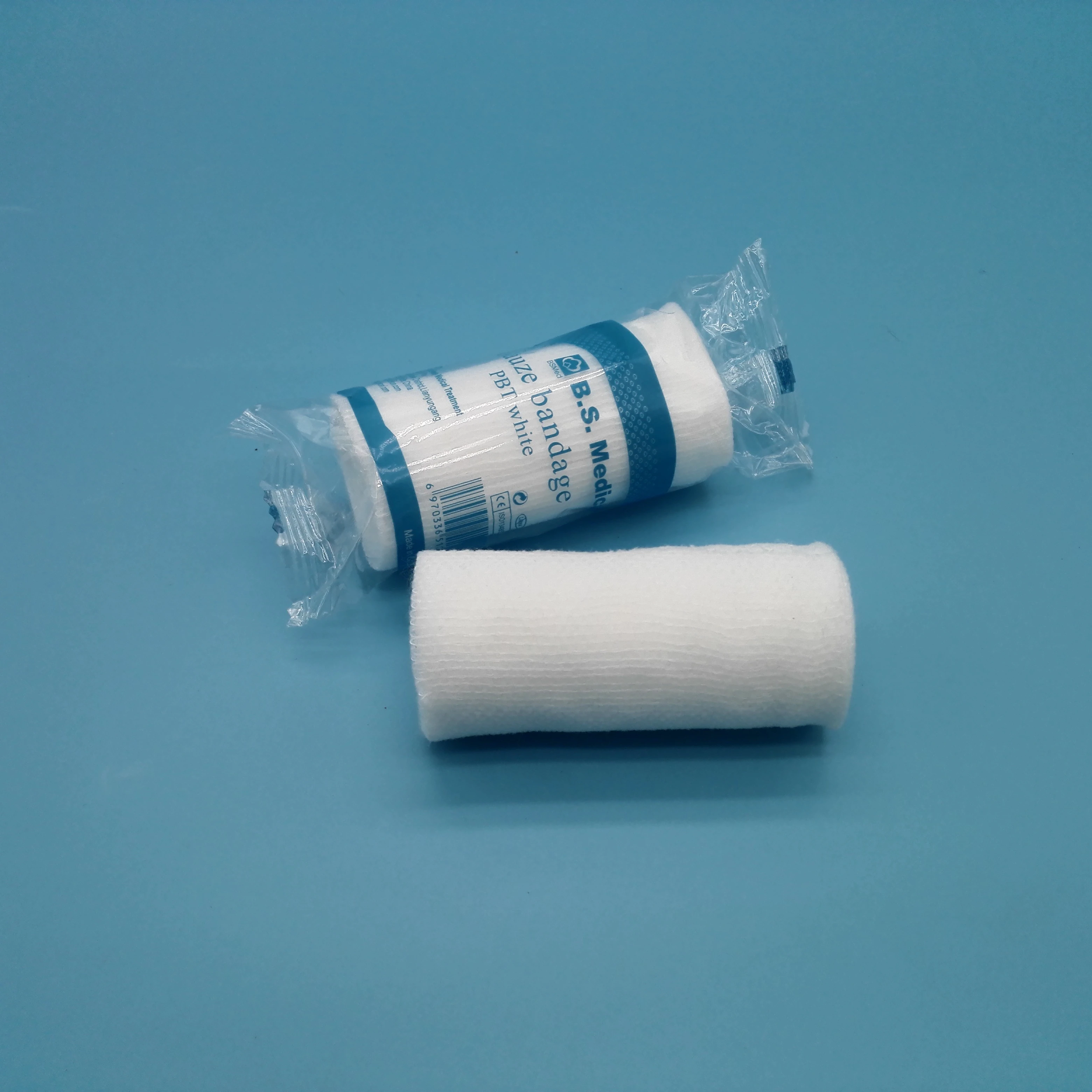 Custom size wound dressing 5cm/7.5cm/10cm/15cmx2.7m absorbent cotton gauze bandage