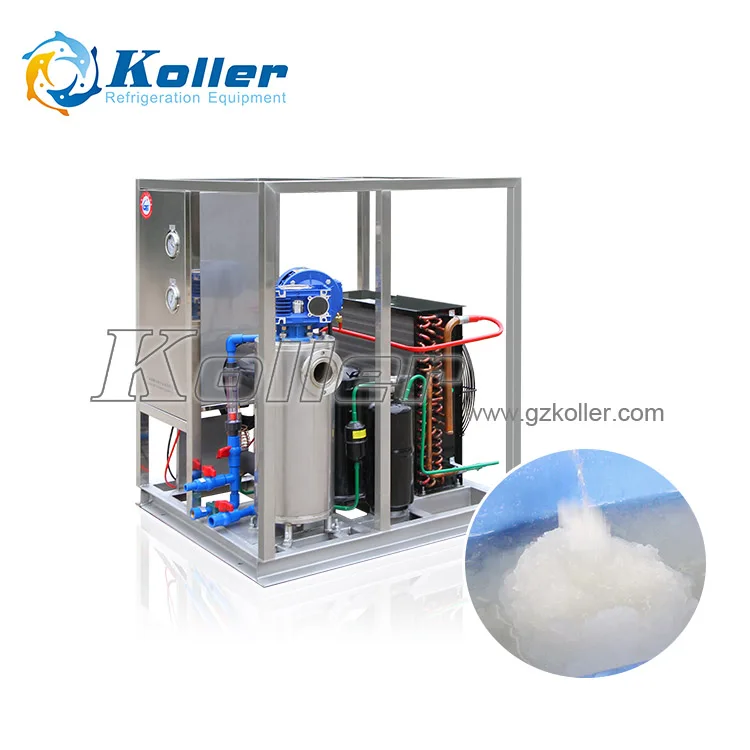 1 Tons/day High Energy Saving Subcooled Slurry Ice Making Slurry Ice Machine For Supermarket Project In Food Fish Vegetable