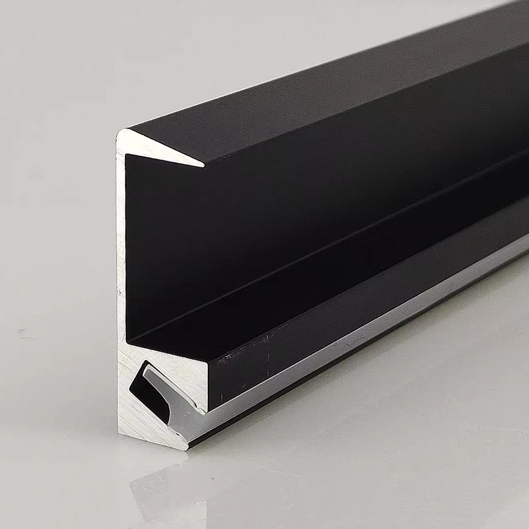 Aluminum Extruded Profile Kitchen Cabinet Laminated Silicon Aluminum Profile T5 Tempered Anodized Aluminum Profile